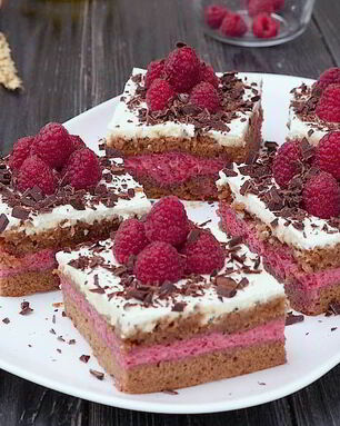 Малиновые пирожные