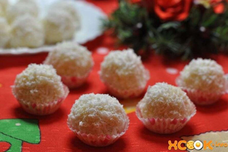 Рецепт новогодний десерт снежки