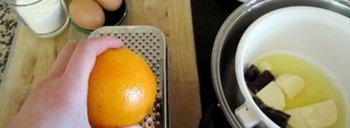 очень апельсиновый брауни. Шаг 2