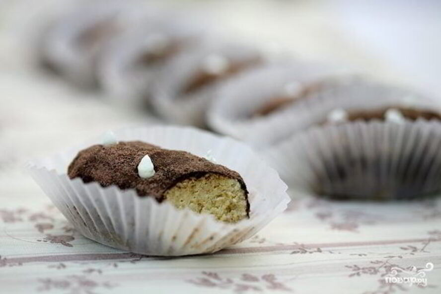 Рецепт пирожное картошка из бисквита