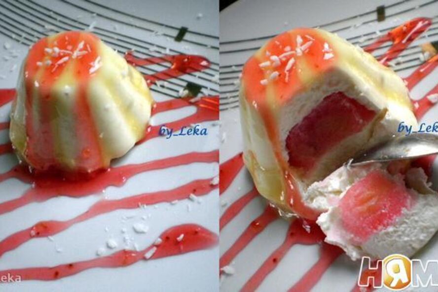 Рецепт пирожное личи с малиной