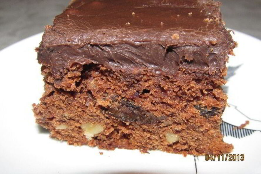 Рецепт пирожное с черносливом, изюмом и орехами