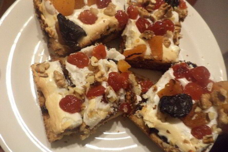 Рецепт пирожные из песочного теста с сухофруктами