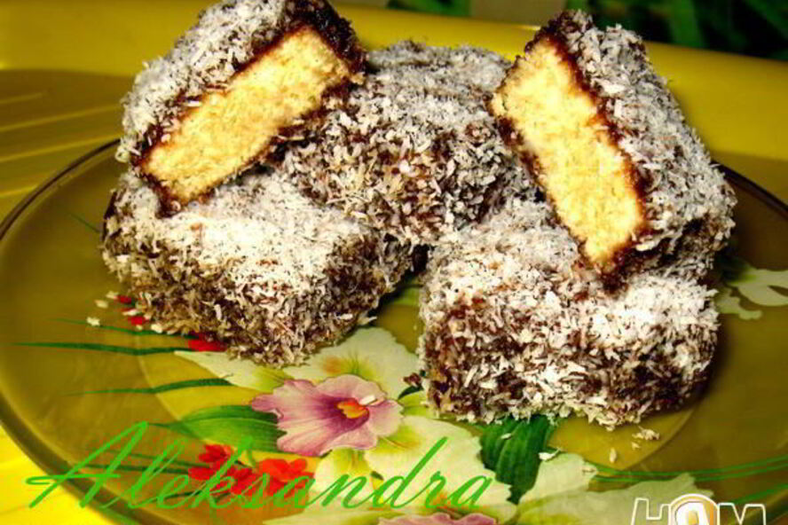 Рецепт пирожные ламингтон