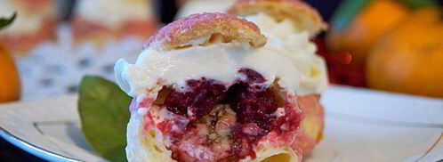 пирожные шу с вишневым сюрпризом. Шаг 21