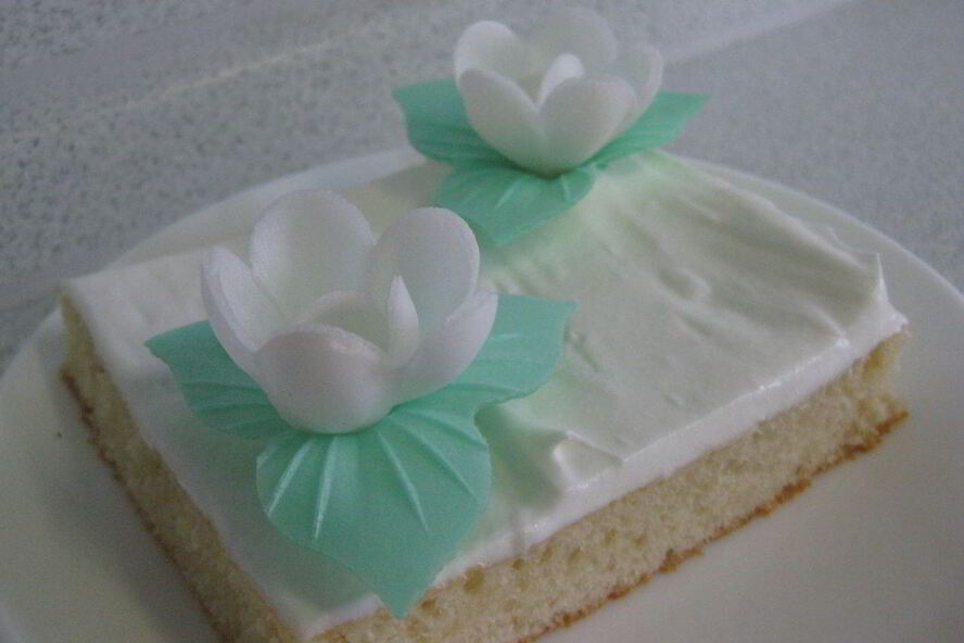 Рецепт цветущие пирожные