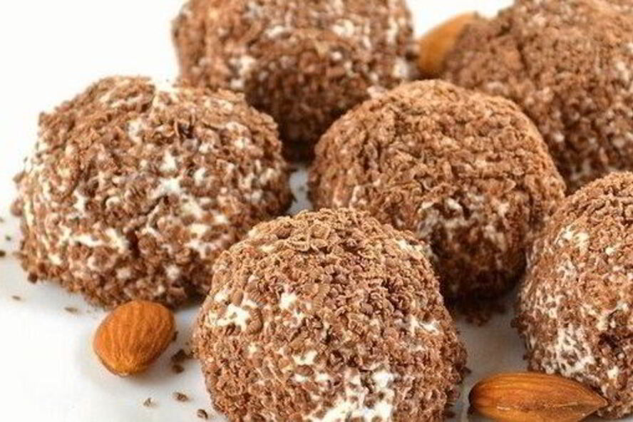 Рецепт творожные пирожные с финиками и шоколадом