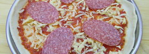 домашняя пицца с копченой колбасой. Шаг 5