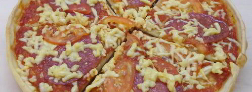 домашняя пицца с копченой колбасой. Шаг 8