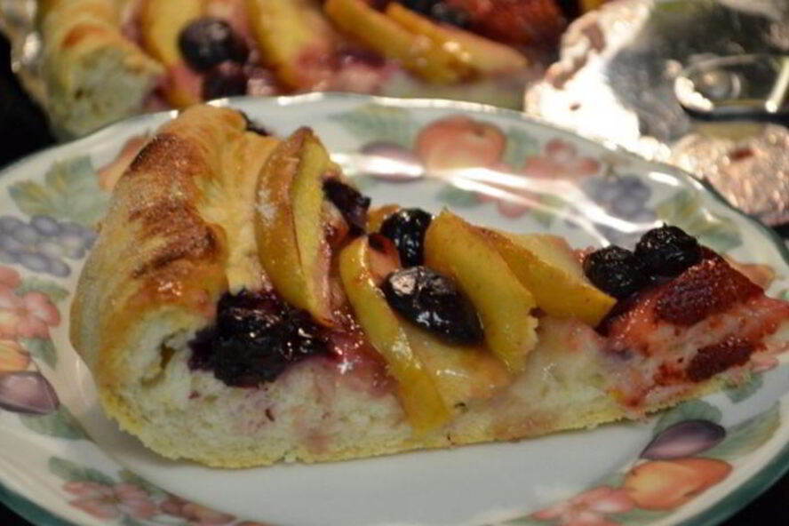 Рецепт фруктовая пицца