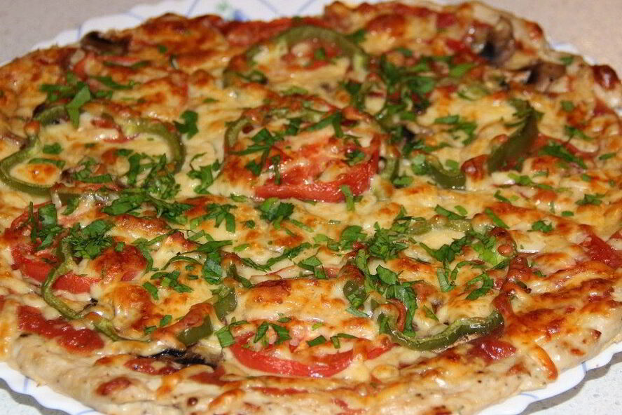 Рецепт низкокалорийная пицца