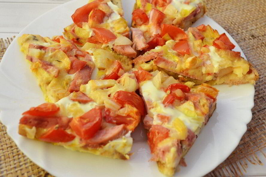 Рецепт пицца на хлебе