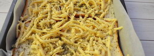 пицца на хлебе. Шаг 3