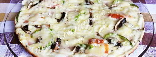 пицца на сковороде на сметане. Шаг 8