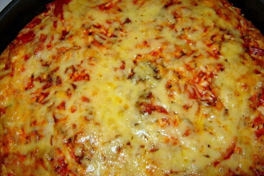 Рецепт пицца на творожном тесте