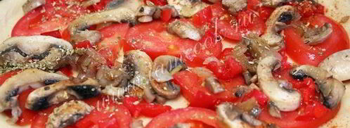 пицца постная с грибами. Шаг 9