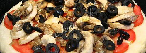 пицца постная с грибами. Шаг 10