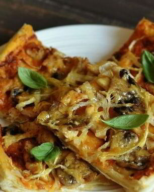 Пицца простая без дрожжей