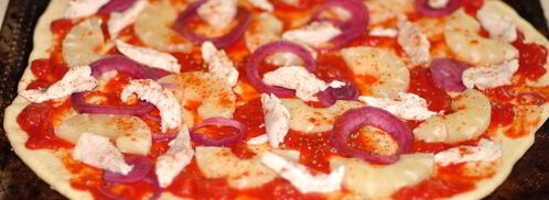 пицца с ананасами. Шаг 4