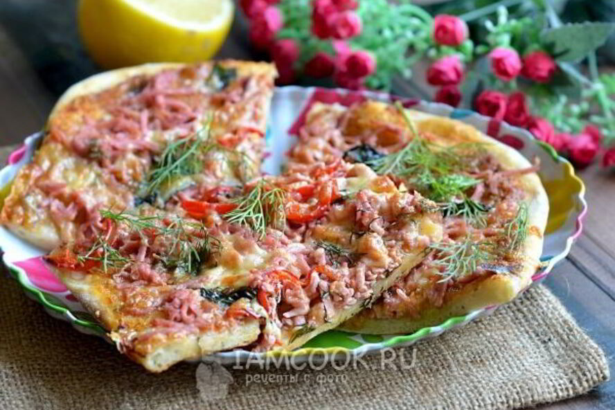 Рецепт пицца с баклажанной икрой