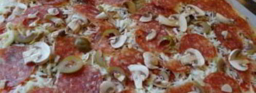 пицца с колбасой и грибами. Шаг 4