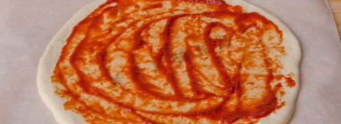 пицца с красной рыбой семгой на дрожжевом тесте. Шаг 19