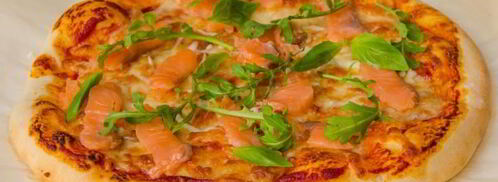 пицца с красной рыбой семгой на дрожжевом тесте. Шаг 23