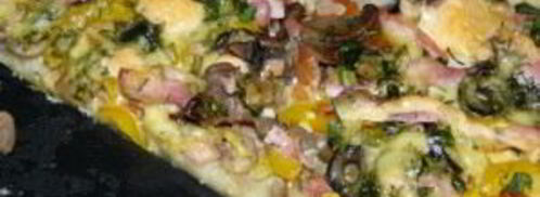 пицца с сыром и грибами. Шаг 3