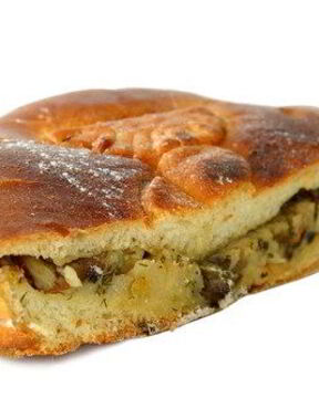 Пицца с угрем и картофелем