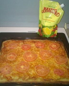 Пицца с вареной колбасой