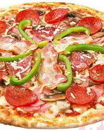 Пицца со сладким перцем и ветчиной