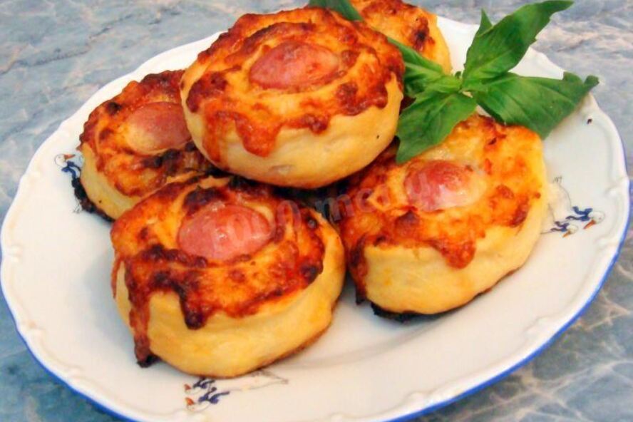 Рецепт пицца вертушка с томатом