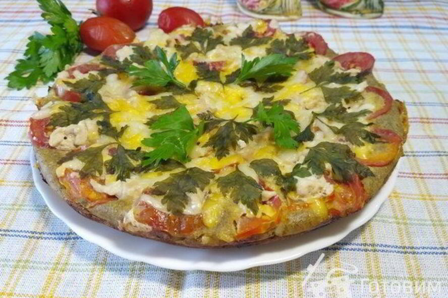 Рецепт пп-пицца на сковороде