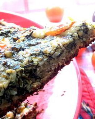 Сырная пицца на хлебе