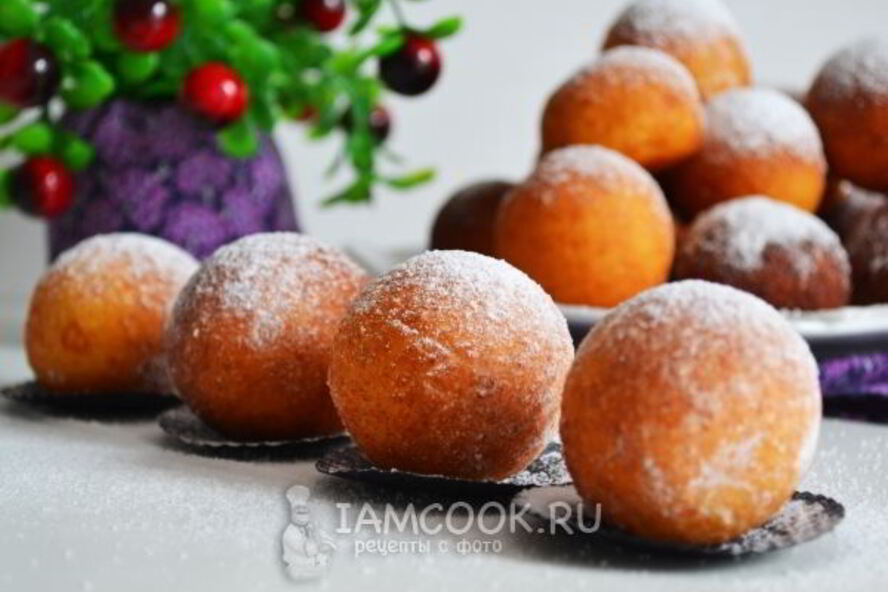 Рецепт быстрые пончики