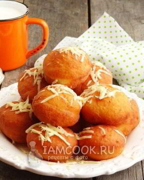 Картофельные пончики с ветчиной