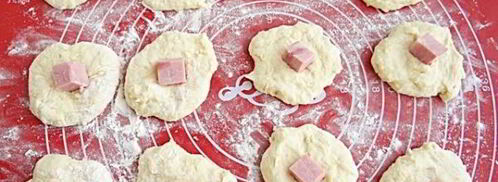 картофельные пончики с ветчиной. Шаг 10