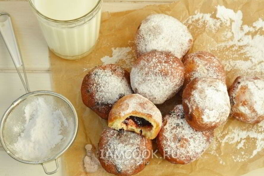 Рецепт пончики с начинкой