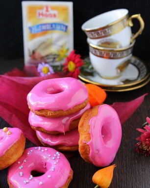 Пончики в глазури из маршмеллоу