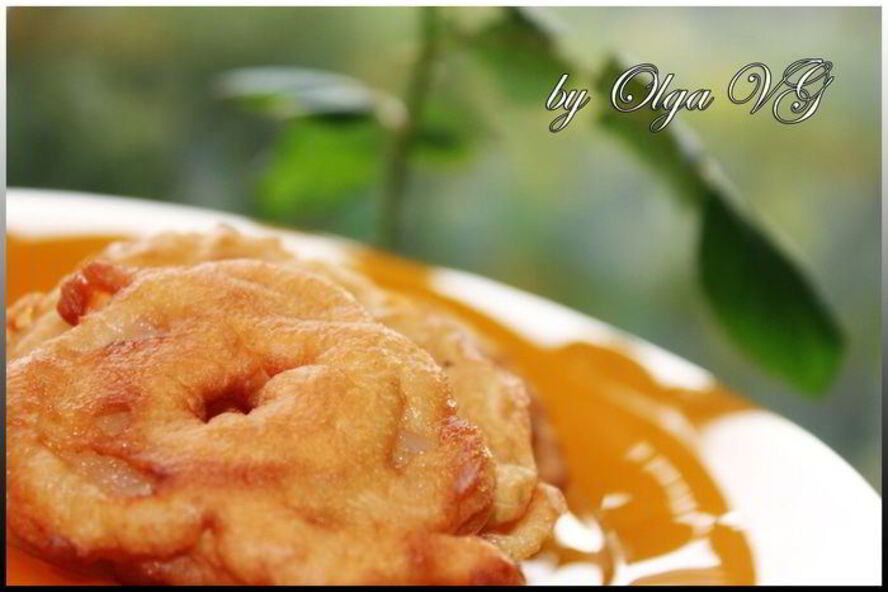 Рецепт яблочные пончики