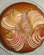 Постная коврижка с яблоками и корицей