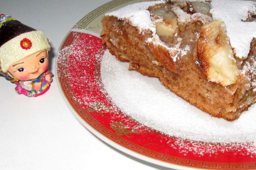 Рецепт постная яблочная коврижка