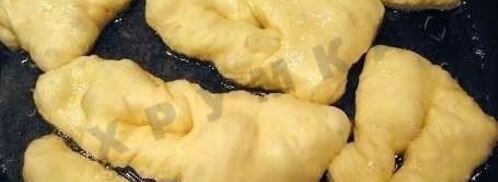 пышный хворост на кефире. Шаг 2