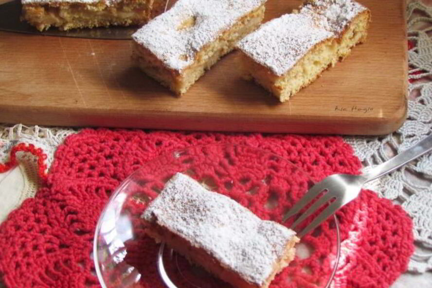 Рецепт бисквитного яблочного пирога