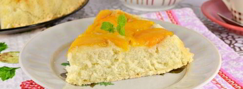 шарлотка с персиками. Шаг 6