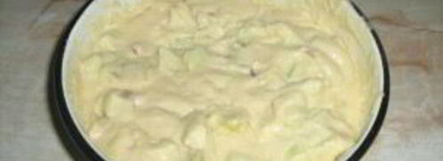 шарлотка с яблоками без миксера. Шаг 4