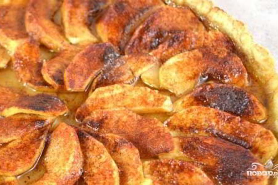 Рецепт шарлотка с яблоками открытая