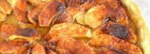 шарлотка с яблоками открытая. Шаг 9