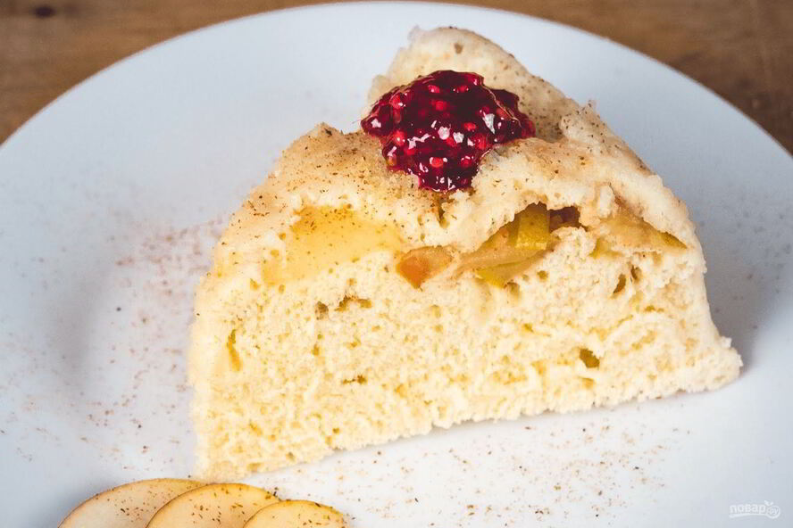 Рецепт шарлотка с яблоками в микроволновке