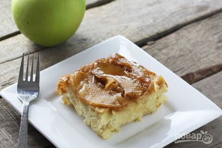 Рецепт шарлотка яблочно-творожная